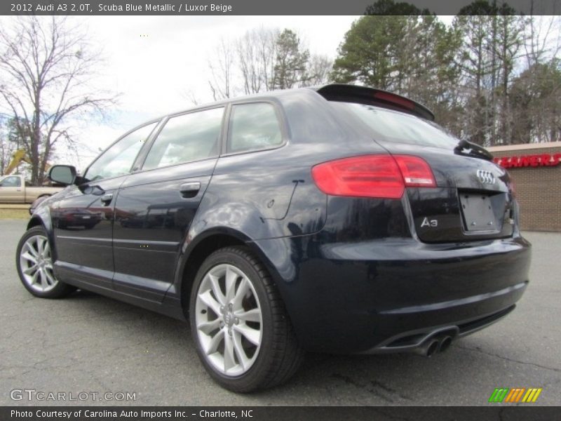 Scuba Blue Metallic / Luxor Beige 2012 Audi A3 2.0T