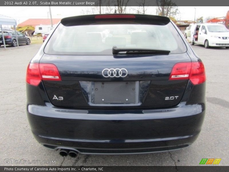 Scuba Blue Metallic / Luxor Beige 2012 Audi A3 2.0T