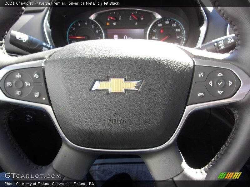 Silver Ice Metallic / Jet Black 2021 Chevrolet Traverse Premier
