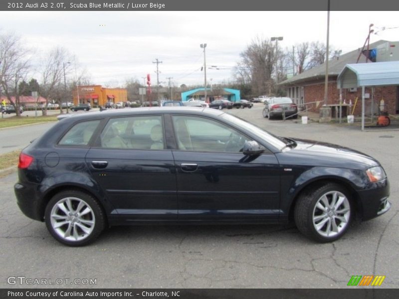Scuba Blue Metallic / Luxor Beige 2012 Audi A3 2.0T