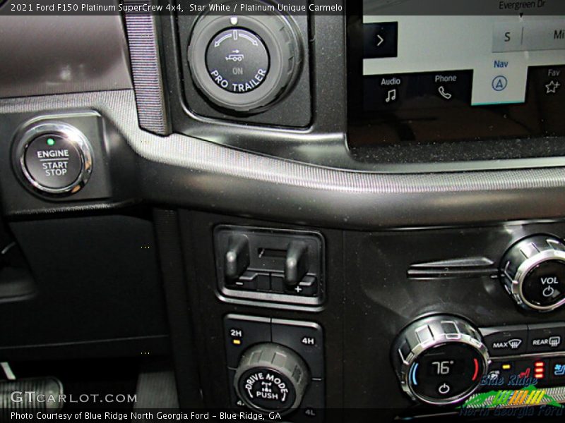 Controls of 2021 F150 Platinum SuperCrew 4x4