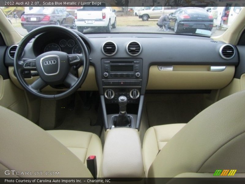 Scuba Blue Metallic / Luxor Beige 2012 Audi A3 2.0T