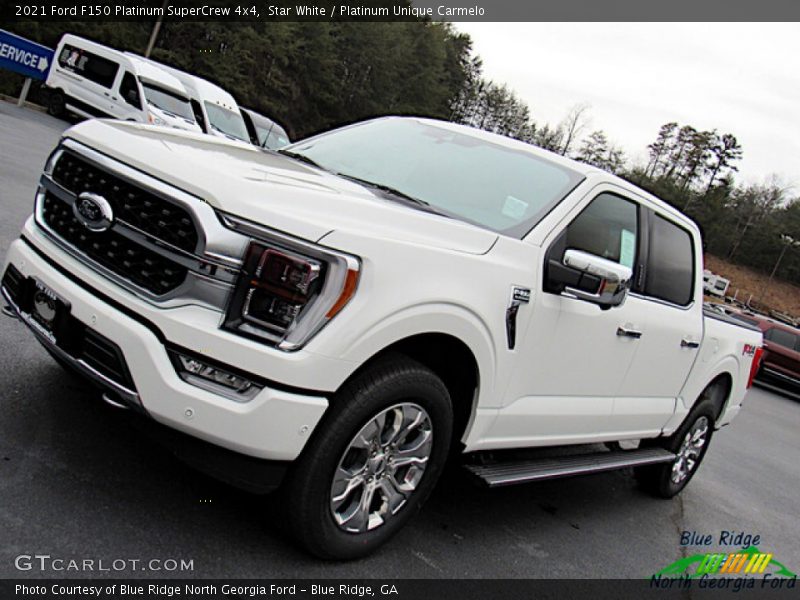 Star White / Platinum Unique Carmelo 2021 Ford F150 Platinum SuperCrew 4x4