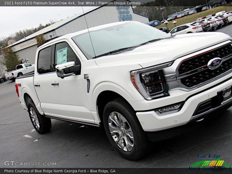 Star White / Platinum Unique Carmelo 2021 Ford F150 Platinum SuperCrew 4x4