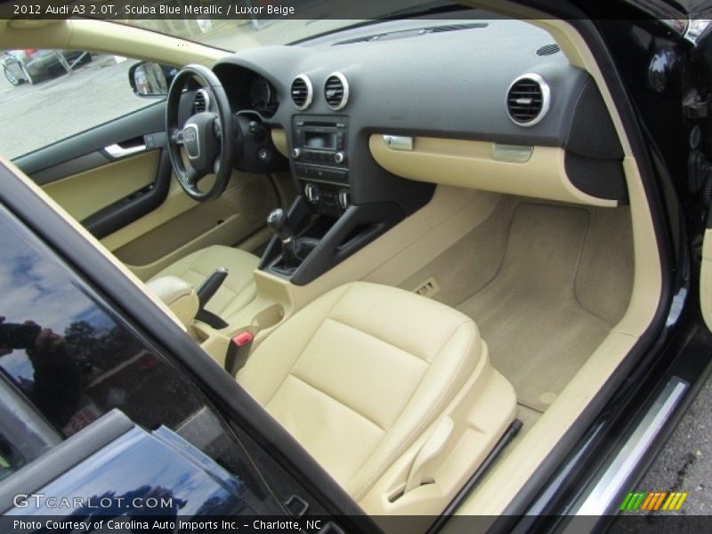 Scuba Blue Metallic / Luxor Beige 2012 Audi A3 2.0T