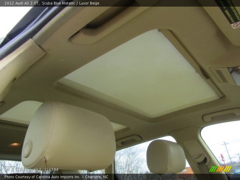 Scuba Blue Metallic / Luxor Beige 2012 Audi A3 2.0T