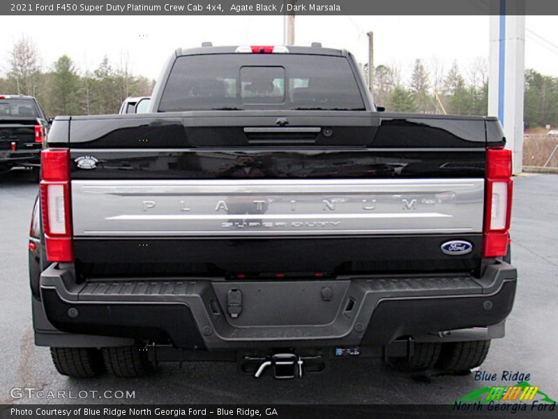 Agate Black / Dark Marsala 2021 Ford F450 Super Duty Platinum Crew Cab 4x4