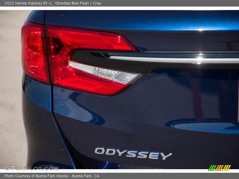 Obsidian Blue Pearl / Gray 2022 Honda Odyssey EX-L