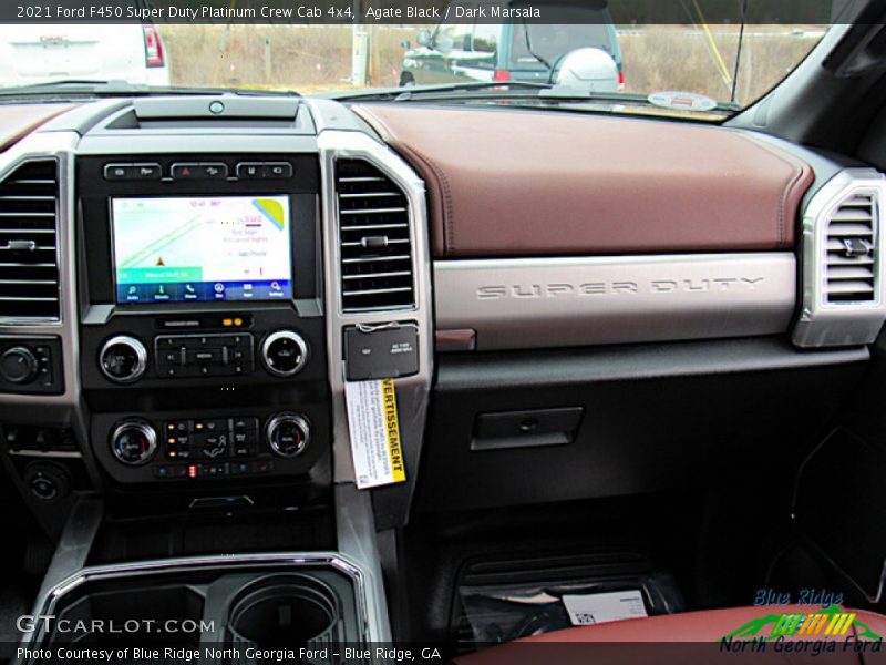 Agate Black / Dark Marsala 2021 Ford F450 Super Duty Platinum Crew Cab 4x4