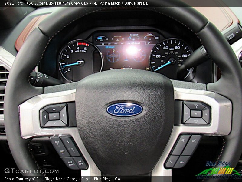 Agate Black / Dark Marsala 2021 Ford F450 Super Duty Platinum Crew Cab 4x4