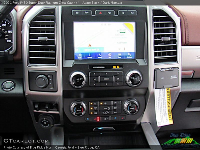 Agate Black / Dark Marsala 2021 Ford F450 Super Duty Platinum Crew Cab 4x4