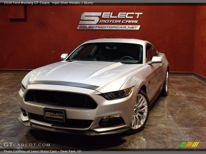 Ingot Silver Metallic / Ebony 2016 Ford Mustang GT Coupe