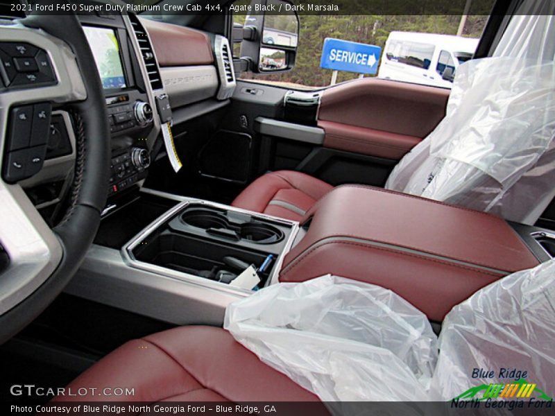 Agate Black / Dark Marsala 2021 Ford F450 Super Duty Platinum Crew Cab 4x4