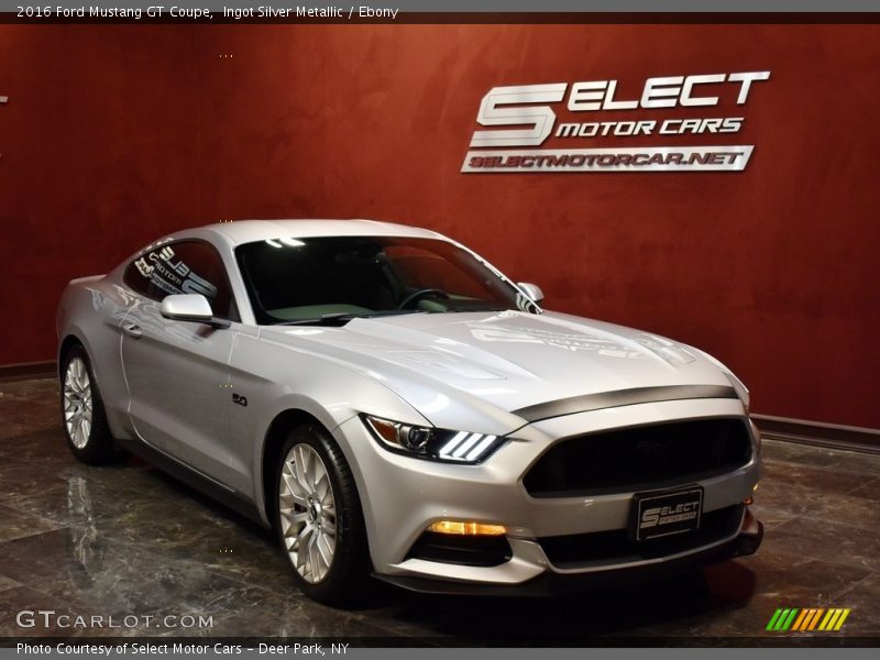 Ingot Silver Metallic / Ebony 2016 Ford Mustang GT Coupe