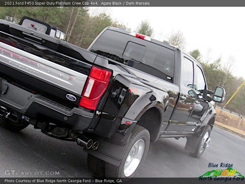 Agate Black / Dark Marsala 2021 Ford F450 Super Duty Platinum Crew Cab 4x4