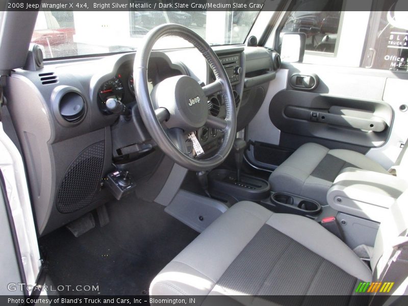 Bright Silver Metallic / Dark Slate Gray/Medium Slate Gray 2008 Jeep Wrangler X 4x4