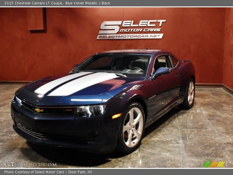 Blue Velvet Metallic / Black 2015 Chevrolet Camaro LT Coupe