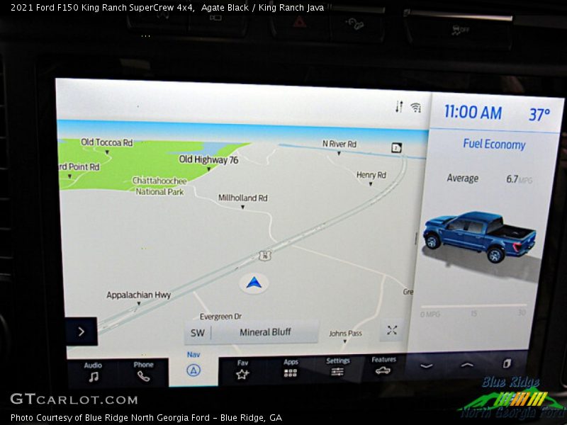 Navigation of 2021 F150 King Ranch SuperCrew 4x4