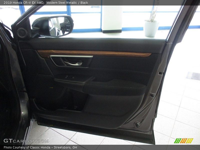 Modern Steel Metallic / Black 2019 Honda CR-V EX AWD