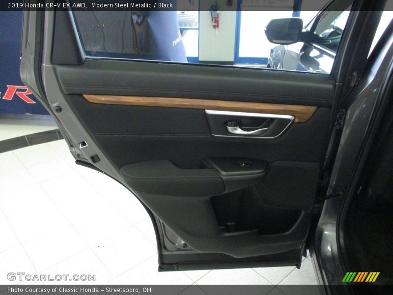 Modern Steel Metallic / Black 2019 Honda CR-V EX AWD