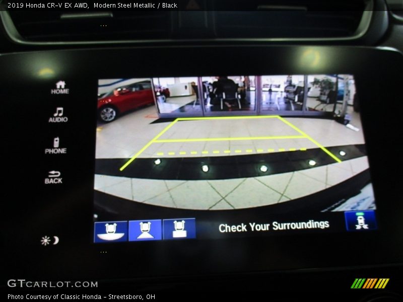 Modern Steel Metallic / Black 2019 Honda CR-V EX AWD