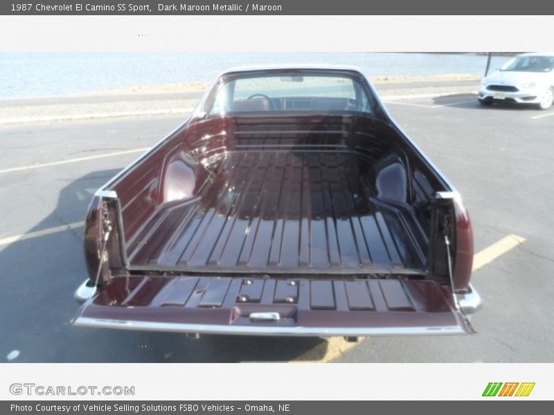 Dark Maroon Metallic / Maroon 1987 Chevrolet El Camino SS Sport