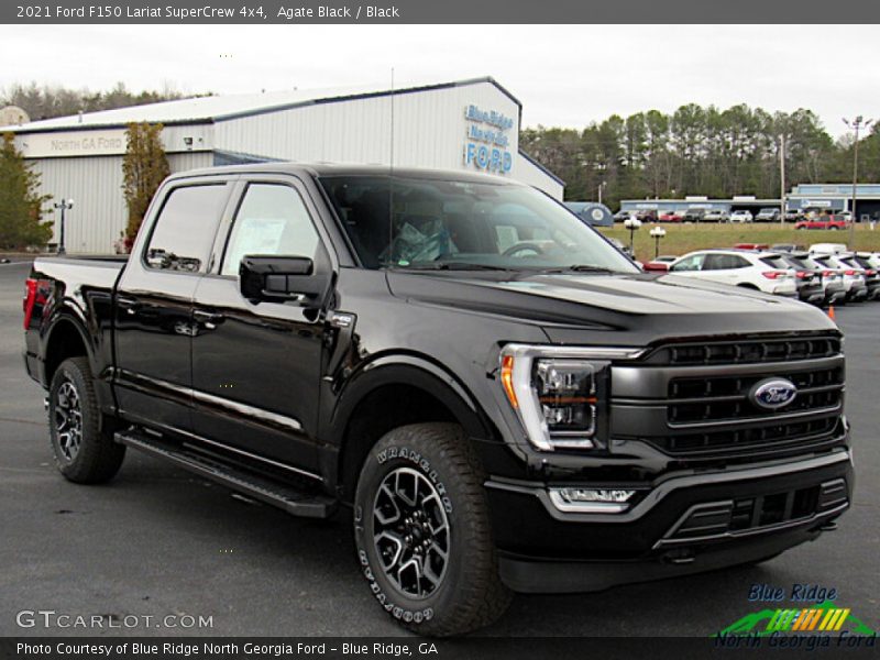 Agate Black / Black 2021 Ford F150 Lariat SuperCrew 4x4