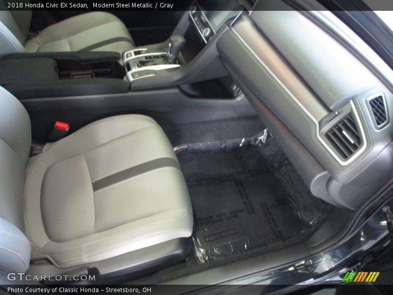 Modern Steel Metallic / Gray 2018 Honda Civic EX Sedan