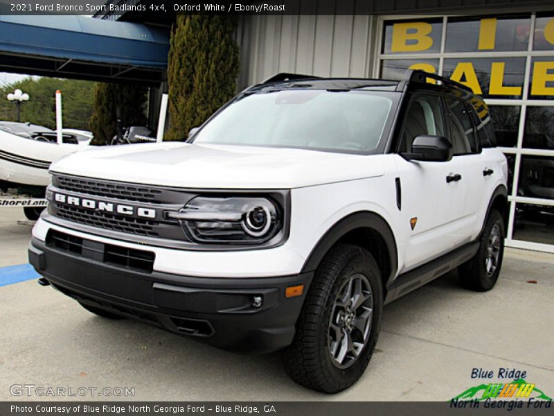 Oxford White / Ebony/Roast 2021 Ford Bronco Sport Badlands 4x4