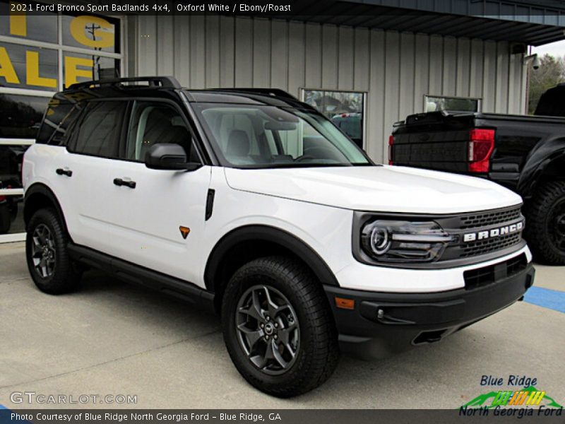Oxford White / Ebony/Roast 2021 Ford Bronco Sport Badlands 4x4