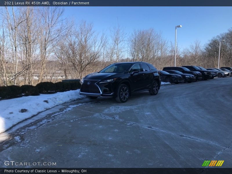 Obsidian / Parchment 2021 Lexus RX 450h AWD