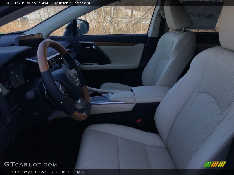 Obsidian / Parchment 2021 Lexus RX 450h AWD
