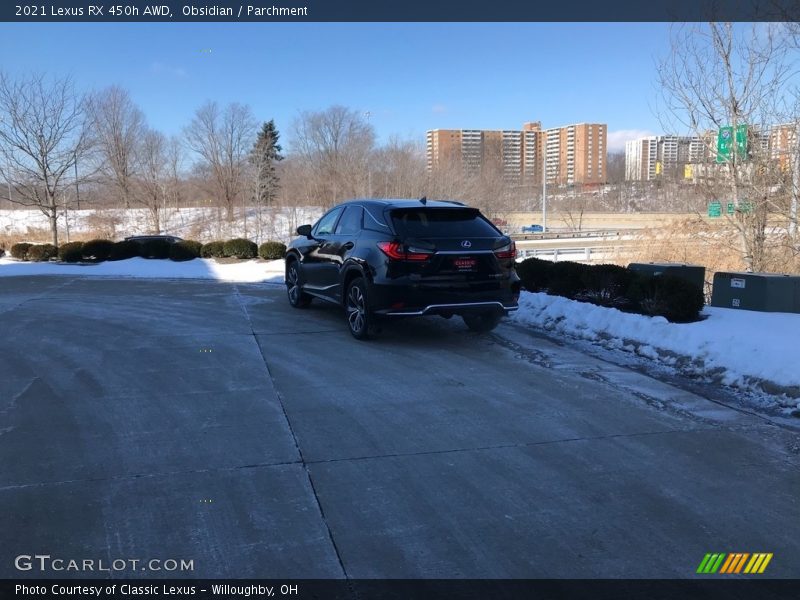 Obsidian / Parchment 2021 Lexus RX 450h AWD