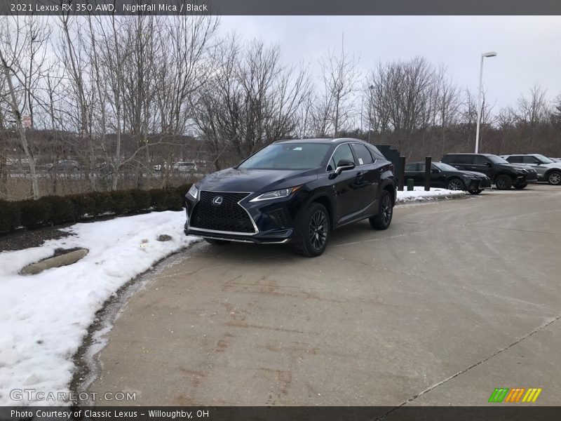 Nightfall Mica / Black 2021 Lexus RX 350 AWD