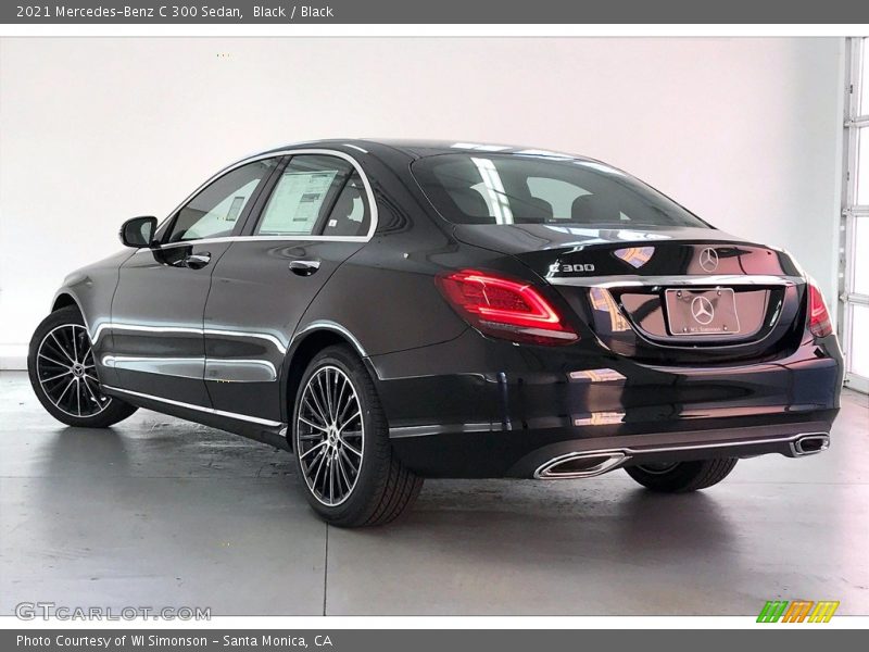 Black / Black 2021 Mercedes-Benz C 300 Sedan