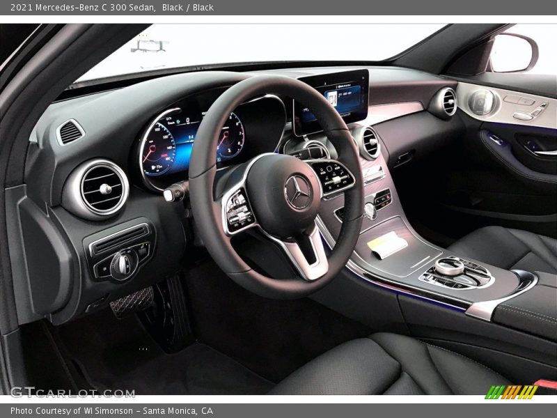 Black / Black 2021 Mercedes-Benz C 300 Sedan