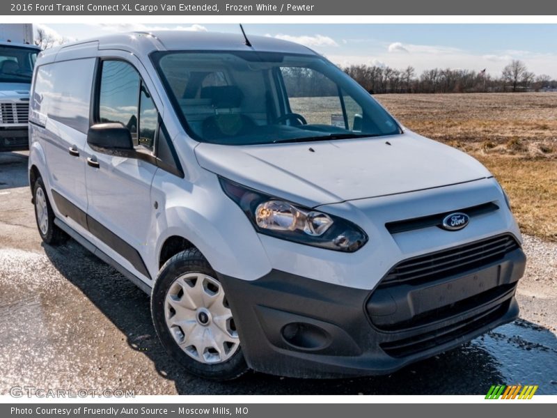 Frozen White / Pewter 2016 Ford Transit Connect XL Cargo Van Extended