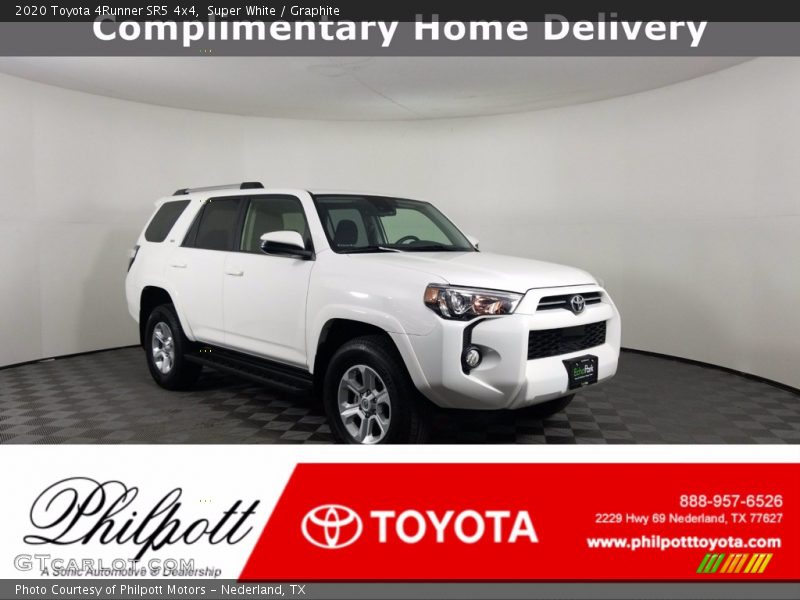 Super White / Graphite 2020 Toyota 4Runner SR5 4x4