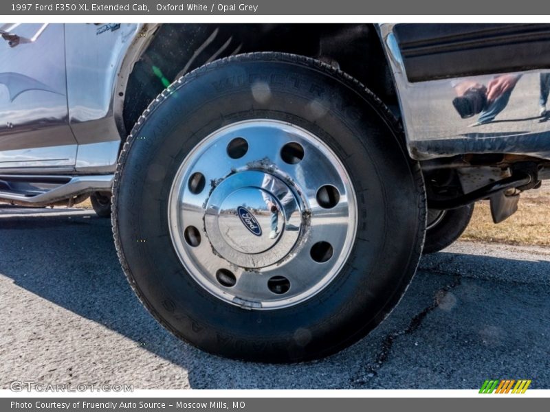 Oxford White / Opal Grey 1997 Ford F350 XL Extended Cab