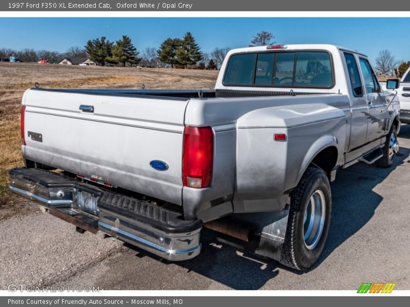 Oxford White / Opal Grey 1997 Ford F350 XL Extended Cab