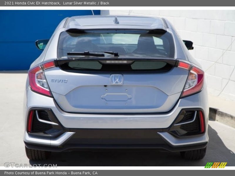 Lunar Silver Metallic / Black 2021 Honda Civic EX Hatchback