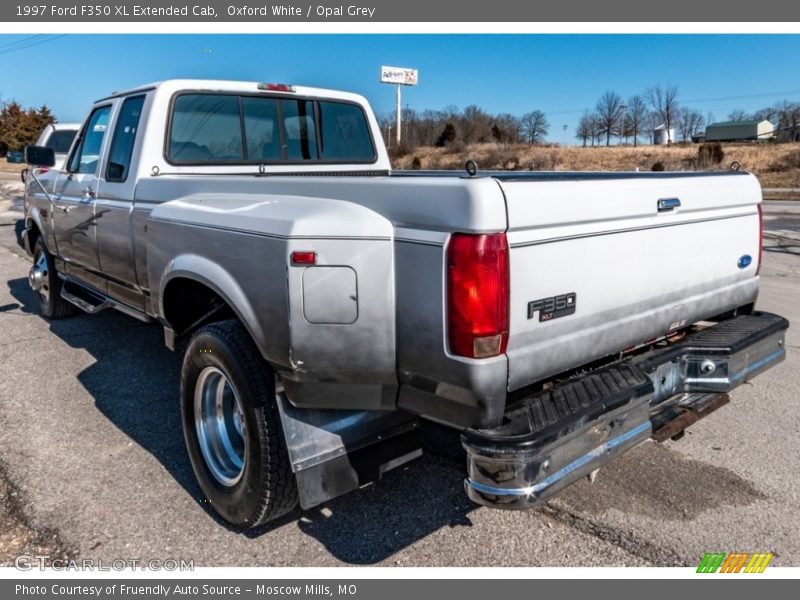 Oxford White / Opal Grey 1997 Ford F350 XL Extended Cab