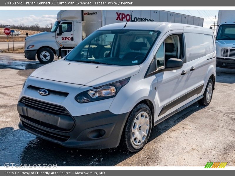 Frozen White / Pewter 2016 Ford Transit Connect XL Cargo Van Extended