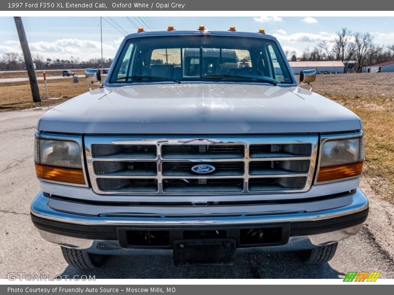 Oxford White / Opal Grey 1997 Ford F350 XL Extended Cab
