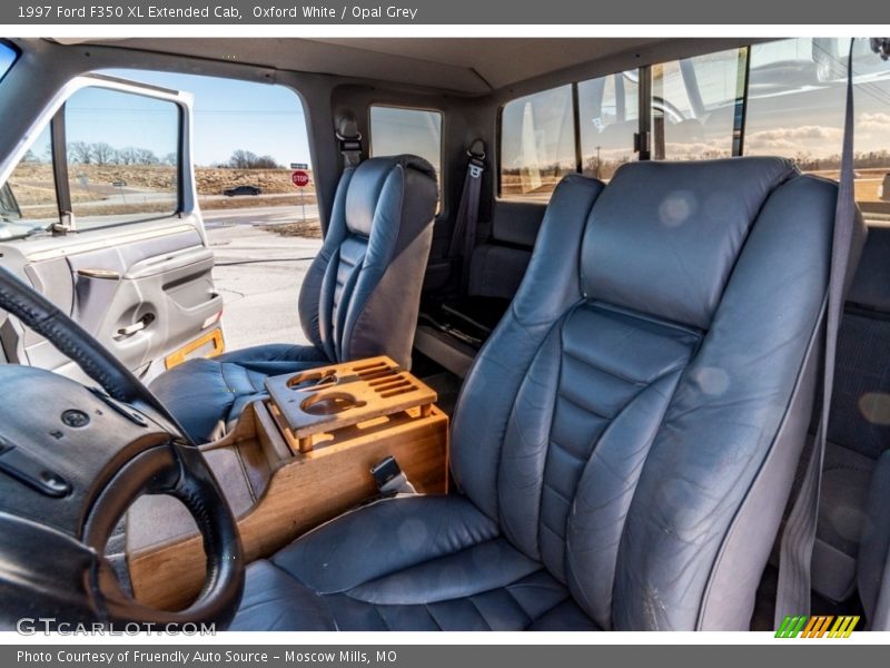 Oxford White / Opal Grey 1997 Ford F350 XL Extended Cab