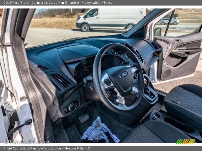 Frozen White / Pewter 2016 Ford Transit Connect XL Cargo Van Extended