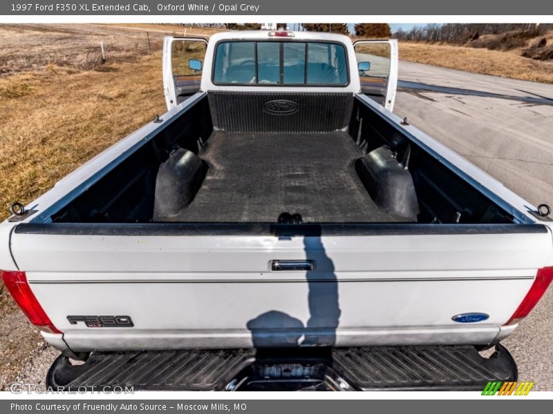 Oxford White / Opal Grey 1997 Ford F350 XL Extended Cab