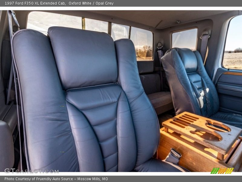 Oxford White / Opal Grey 1997 Ford F350 XL Extended Cab