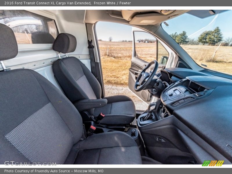 Frozen White / Pewter 2016 Ford Transit Connect XL Cargo Van Extended