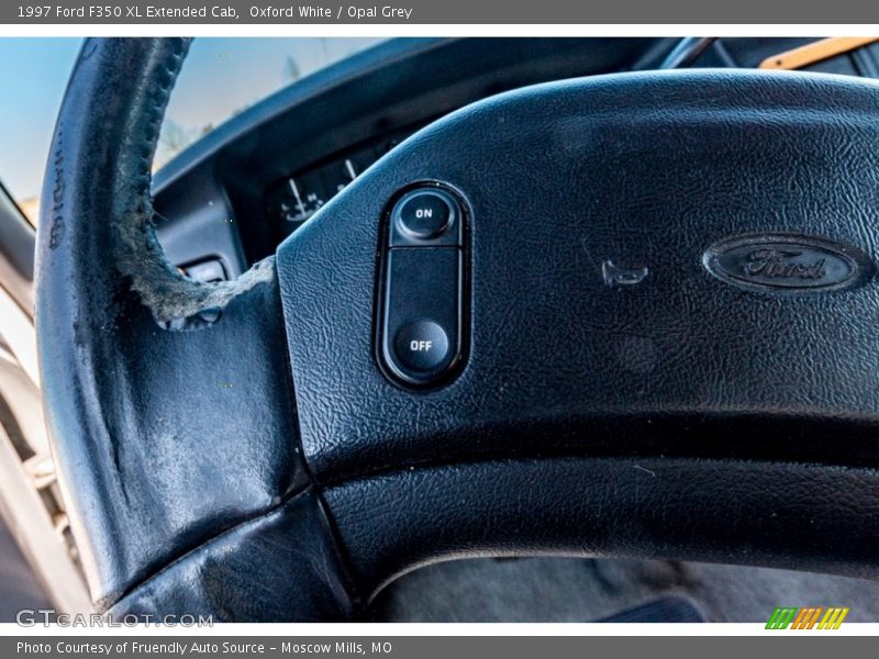 Oxford White / Opal Grey 1997 Ford F350 XL Extended Cab